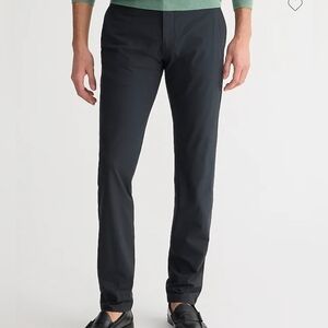 J.Crew Mens Black 484 Slim Fit Tech Pants Size 33 × 34 New Condition